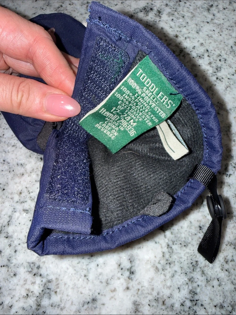 L.L. Bean Toddlers' Cold Buster Waterproof Insulated Mittens in Navy